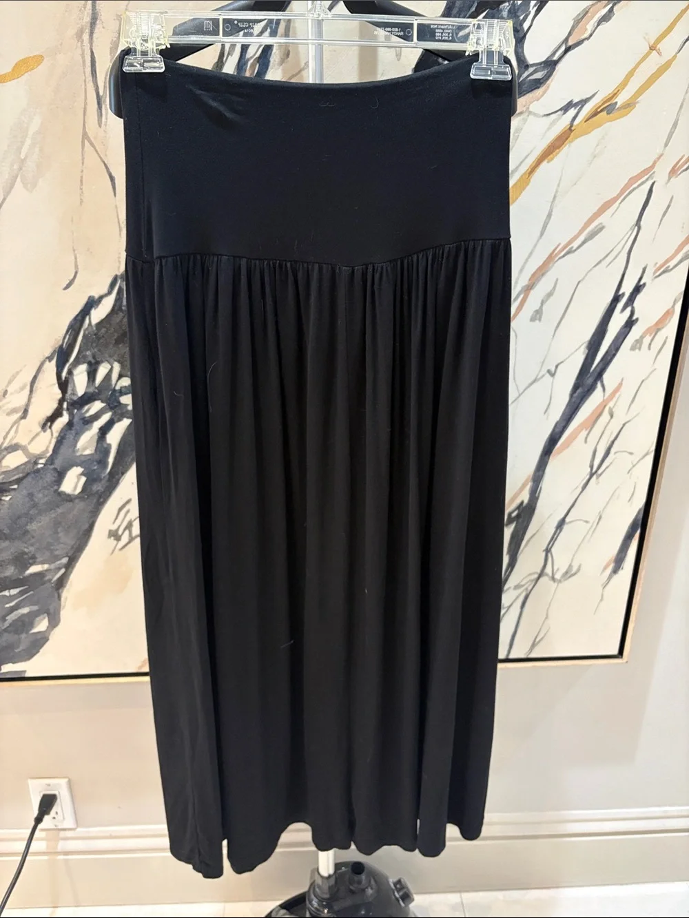 Black Women's Maxi Skirt - Comfortable Everyday Style